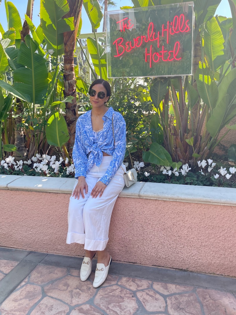 Anthropologie button up with matching crop top